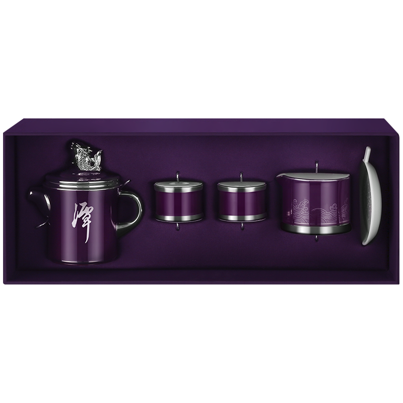 紫龙鱼茶具